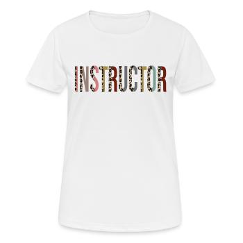 Instructor - Women's Breathable T-Shirt - white - Front - AI Model Female 172 dark (172cm)