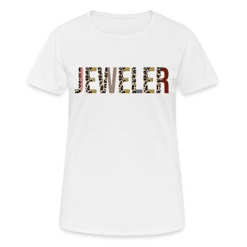 Jeweler - Women's Breathable T-Shirt - white - Front - AI Model Female 172 dark (172cm)