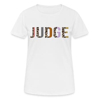 Richter - Frauen T-Shirt atmungsaktiv - Weiß - Vorne - AI Model Female 172 dark (172cm)