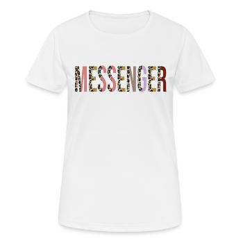 Messager - T-shirt respirant Femme - blanc - Devant - AI Model Female 172 dark (172cm)