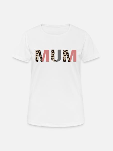 Mama - Frauen T-Shirt atmungsaktiv - Weiß