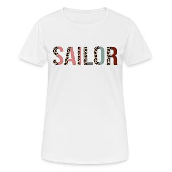 Matrose - Frauen T-Shirt atmungsaktiv - Weiß - Vorne - AI Model Female 172 dark (172cm)