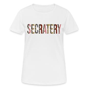 Sécréterie - T-shirt respirant Femme - blanc - Devant - AI Model Female 172 dark (172cm)