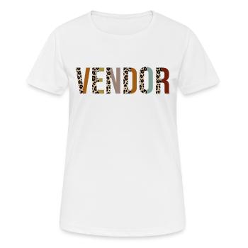 Vendeur - T-shirt respirant Femme - blanc - Devant - AI Model Female 172 dark (172cm)