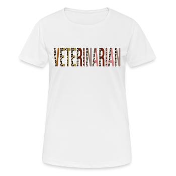 Veterinarian - Women's Breathable T-Shirt - white - Front - AI Model Female 172 dark (172cm)