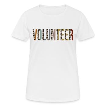 Volontaire - T-shirt respirant Femme - blanc - Devant - AI Model Female 172 dark (172cm)