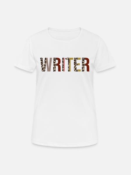 Schriftsteller - Frauen T-Shirt atmungsaktiv - Weiß