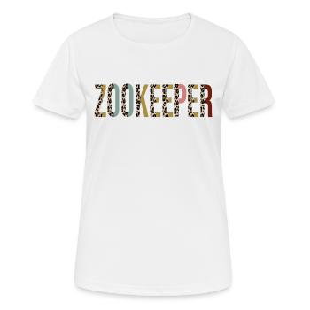 Tierpfleger - Frauen T-Shirt atmungsaktiv - Weiß - Vorne - AI Model Female 172 dark (172cm)