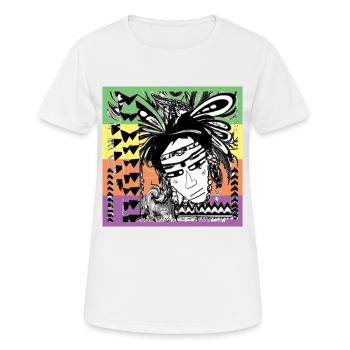 indien d'Amazonie - planète Terre - T-shirt respirant Femme - blanc - Devant - AI Model Female 172 dark (172cm)