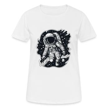 Cosmic Explorer - Women's Breathable T-Shirt - white - Front - AI Model Female 172 dark (172cm)