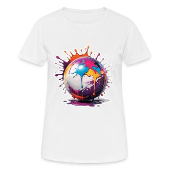 Magische Kugel / Kristallkugel / Wahrsagen - Frauen T-Shirt atmungsaktiv - Weiß - Vorne - AI Model Female 172 dark (172cm)