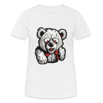 Teddybär / Kuscheltier / Stofftier / Geschenkidee - Frauen T-Shirt atmungsaktiv - Weiß - Vorne - AI Model Female 172 dark (172cm)