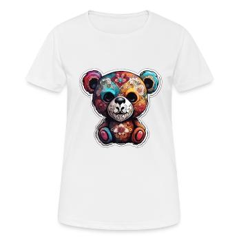 Teddybär / Kuscheltier / Stofftier / Geschenkidee - Frauen T-Shirt atmungsaktiv - Weiß - Vorne - AI Model Female 172 dark (172cm)