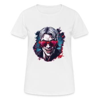 Vampire / Dracula / Bloodsucker / Halloween / Myth - Women's Breathable T-Shirt - white - Front - AI Model Female 172 dark (172cm)