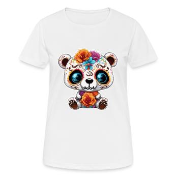 Teddybär / Kuscheltier / Stofftier / Geschenkidee - Frauen T-Shirt atmungsaktiv - Weiß - Vorne - AI Model Female 172 dark (172cm)