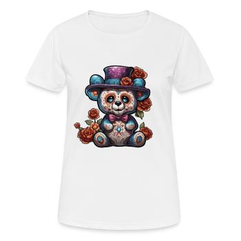 Teddybär / Kuscheltier / Stofftier / Geschenkidee - Frauen T-Shirt atmungsaktiv - Weiß - Vorne - AI Model Female 172 dark (172cm)