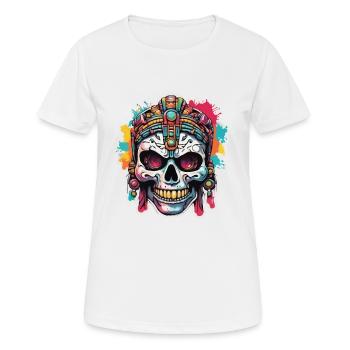 Maya / Haute Culture / Pérou / Calendrier Maya / Motif - T-shirt respirant Femme - blanc - Devant - AI Model Female 172 dark (172cm)