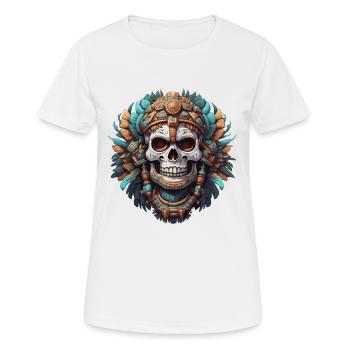 Maya / Haute Culture / Pérou / Calendrier Maya / Motif - T-shirt respirant Femme - blanc - Devant - AI Model Female 172 dark (172cm)