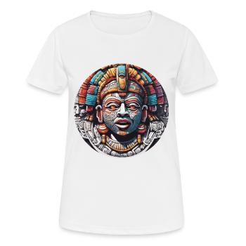 Maya / Haute Culture / Pérou / Calendrier Maya / Motif - T-shirt respirant Femme - blanc - Devant - AI Model Female 172 dark (172cm)