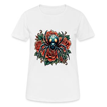Spinne / Krabbeltier / Insekt / Tier / Spinnennetz - Frauen T-Shirt atmungsaktiv - Weiß - Vorne - AI Model Female 172 dark (172cm)