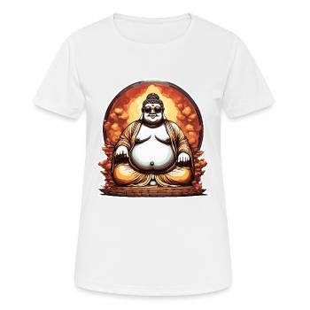 Buddha / Buddhism / Faith / Religion / Mantra - Women's Breathable T-Shirt - white - Front - AI Model Female 172 dark (172cm)