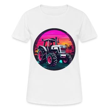Tractor / Agriculture / Farmer / Field Work - Women's Breathable T-Shirt - white - Front - AI Model Female 172 dark (172cm)