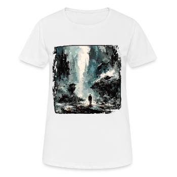 Apocalypse / Apocalypse / Destruction / Anarchie - T-shirt respirant Femme - blanc - Devant - AI Model Female 172 dark (172cm)