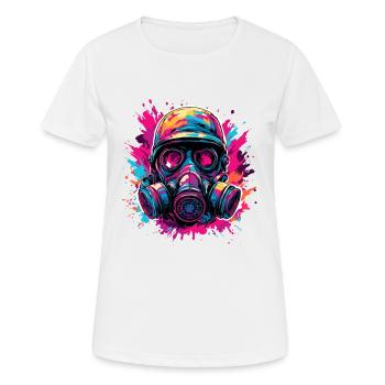 Apocalypse / Apocalypse / Destruction / Anarchie - T-shirt respirant Femme - blanc - Devant - AI Model Female 172 dark (172cm)