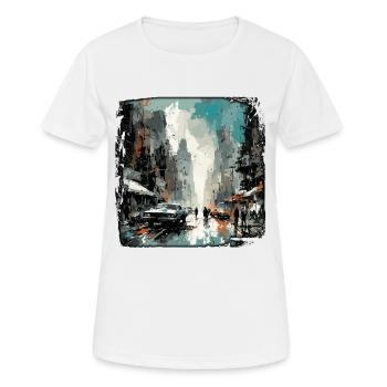 Apocalypse / Apocalypse / Destruction / Anarchie - T-shirt respirant Femme - blanc - Devant - AI Model Female 172 dark (172cm)