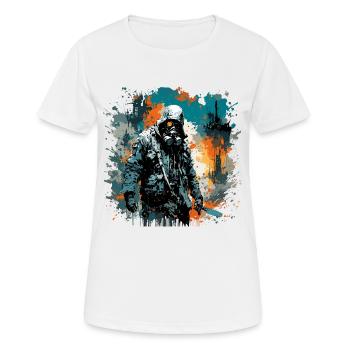 Apocalypse / Apocalypse / Destruction / Anarchie - T-shirt respirant Femme - blanc - Devant - AI Model Female 172 dark (172cm)