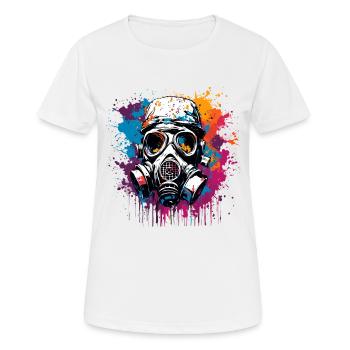 Apocalypse / Apocalypse / Destruction / Anarchie - T-shirt respirant Femme - blanc - Devant - AI Model Female 172 dark (172cm)