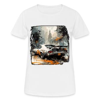 Apocalypse / Apocalypse / Destruction / Anarchie - T-shirt respirant Femme - blanc - Devant - AI Model Female 172 dark (172cm)