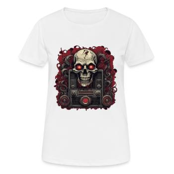 Radio / Analog / Music / Frequency / Speakers - Women's Breathable T-Shirt - white - Front - AI Model Female 172 dark (172cm)