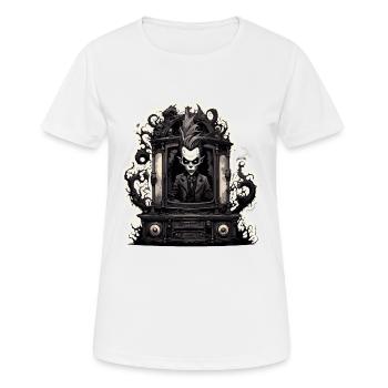 TV / Television / Analogue / Tube TV / Retro - Women's Breathable T-Shirt - white - Front - AI Model Female 172 dark (172cm)