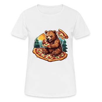 Pizza / Fast Food / Italian / Margherita - Women's Breathable T-Shirt - white - Front - AI Model Female 172 dark (172cm)