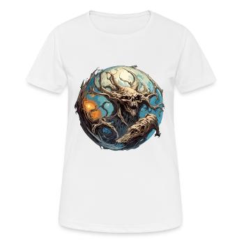Monster / Beast / Creature / Nightmare / Beast - Women's Breathable T-Shirt - white - Front - AI Model Female 172 dark (172cm)