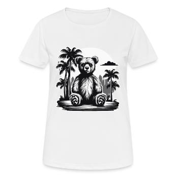 Teddybär / Kuscheltier / Stofftier / Geschenkidee - Frauen T-Shirt atmungsaktiv - Weiß - Vorne - AI Model Female 172 dark (172cm)