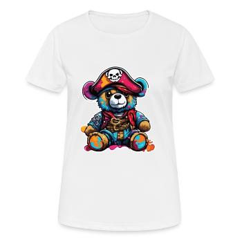 Teddybär / Kuscheltier / Stofftier / Geschenkidee - Frauen T-Shirt atmungsaktiv - Weiß - Vorne - AI Model Female 172 dark (172cm)