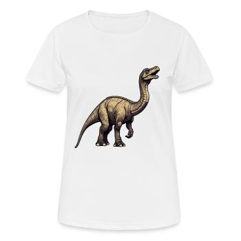 Dinosaurier / Tier / Urzeit / Reptil / Jungs - Frauen T-Shirt atmungsaktiv - Weiß - Vorne - AI Model Female 172 dark (172cm)