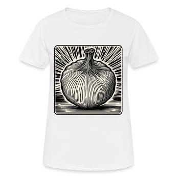Lebensmittel / Gemüse / Markt / Vitamine / Design - Frauen T-Shirt atmungsaktiv - Weiß - Vorne - AI Model Female 172 dark (172cm)
