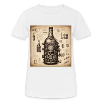Plan / Sépia / Vintage / Rétro / Liqueur - T-shirt respirant Femme - blanc - Devant - AI Model Female 172 dark (172cm)