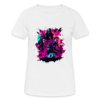 Film / Affiche / Personnes / Design / Mentions légales - T-shirt respirant Femme - blanc - Devant - AI Model Female 172 dark (172cm)