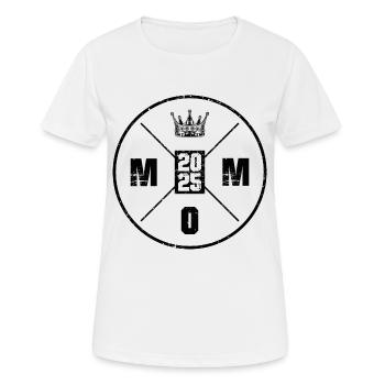 Maman 2025 Maman de maternité - T-shirt respirant Femme - blanc - Devant - AI Model Female 172 dark (172cm)