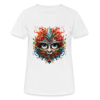 Yeux mystiques - T-shirt respirant Femme - blanc - Devant - AI Model Female 172 dark (172cm)