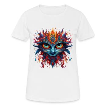 Mysticism Mask - Women's Breathable T-Shirt - white - Front - AI Model Female 172 dark (172cm)