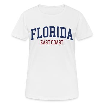 Florida - Frauen T-Shirt atmungsaktiv - Weiß - Vorne - AI Model Female 172 dark (172cm)