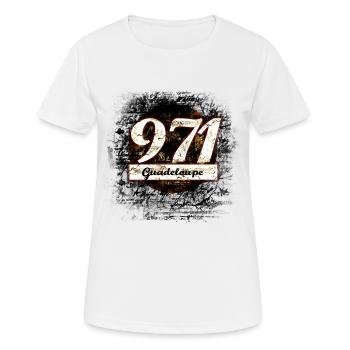 971! Guadeloupe - Frauen T-Shirt atmungsaktiv - Weiß - Vorne - AI Model Female 172 dark (172cm)