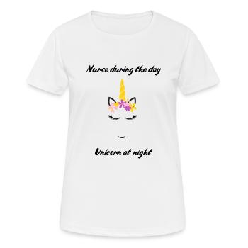 Nurse gift - Frauen T-Shirt atmungsaktiv - Weiß - Vorne - AI Model Female 172 dark (172cm)