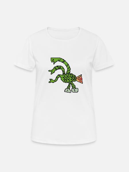 Three-headed Hydra Pixelart - Women's Breathable T-Shirt - white