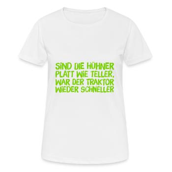der schnelle Traktor - Frauen T-Shirt atmungsaktiv - Weiß - Vorne - AI Model Female 172 dark (172cm)